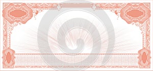 Blank for game banknotes with free space red