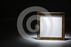 Blank gilded picture frame photo