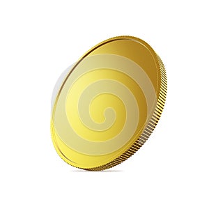 Blank gold coin