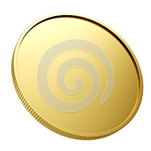 Blank gold coin