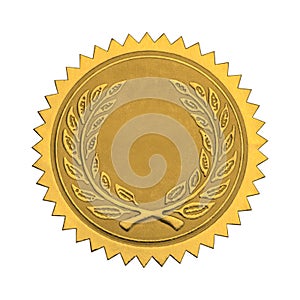 Blank Gold Honor Seal