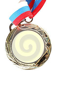 Blank gold medal