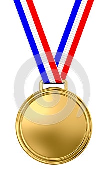 Blank gold medal