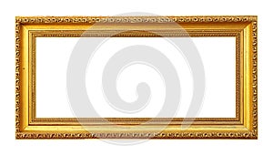 Blank Golden Picture Frame