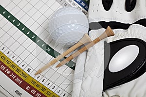 Blank Golf Scorecard