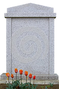 Blank gravestone