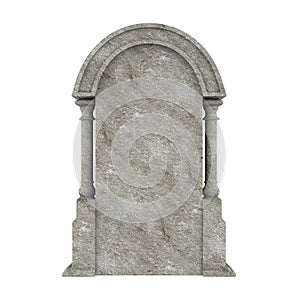 Blank Gravestone Isolated