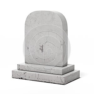 Blank gravestone