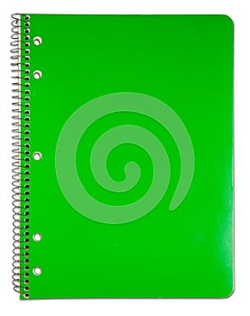 Blank green notebook cover. photo