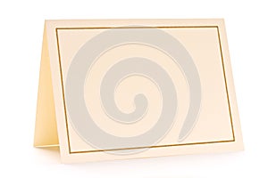 Blank greeting card