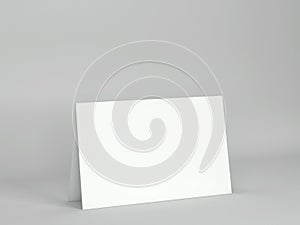 Blank greeting card or brochure mockup