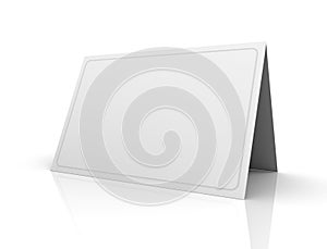 Blank greeting card concept 3d illustration