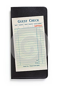 Blank Guest Check