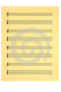 Blank Guitar Tab Music Sheet