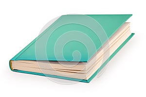 Blank hardcover book - clipping path