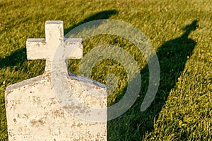 Blank headstone