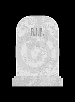 Blank headstone vector