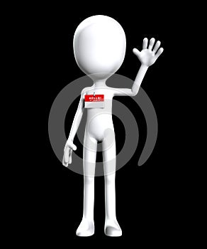 Blank Hello My Name Is