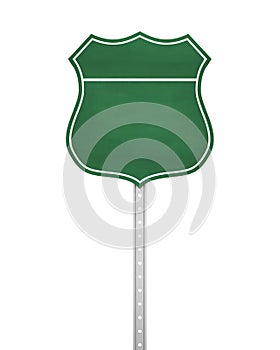 Blank Highway Route Shield Isolated