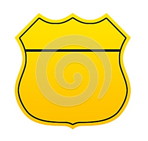 Blank Historic Route Sign