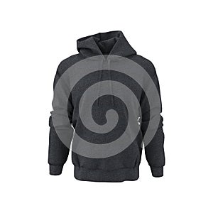 Blank hooded sweatshirt, men's hooded jacket for your design mockup for print