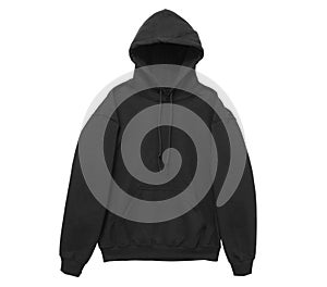 blank hoodie sweatshirt color black front arm view