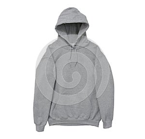 blank hoodie sweatshirt color grey front arm view