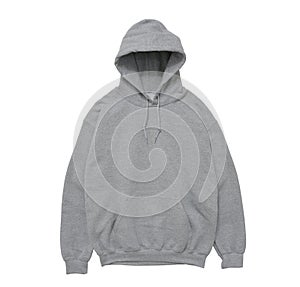 blank hoodie sweatshirt color grey front view photo