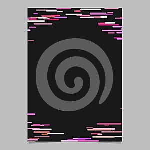 Blank horizontal stripe background flyer template