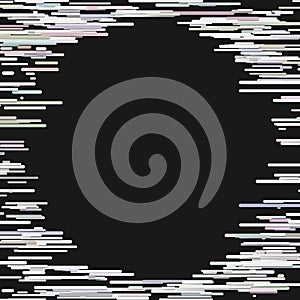 Blank horizontal stripe background template - vector frame graphic