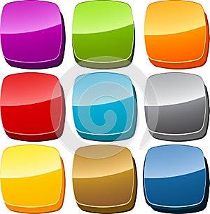 Blank icon button set