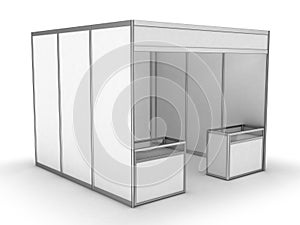 Blank Indoor Exhibition Trade Booth