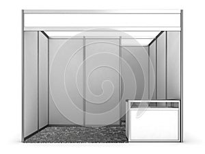 Blank Indoor Exhibition Trade Booth