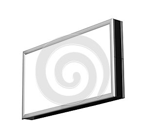 Blank isolated billboard