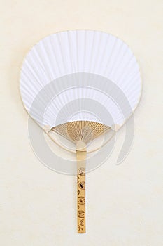 Blank japanese paper fan