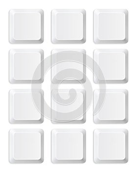 Blank keyboard buttons