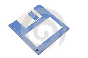 Blank label floppy disk.