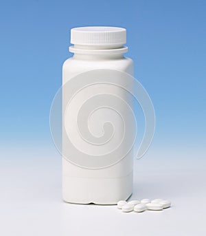 Blank label of medicine bottle