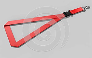 Blank Lanyard with metal snap hook and detachable plastic buckle.