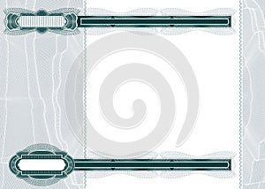 Blank layout for banknote or voucher