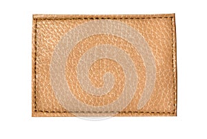 Blank leather jeans labels