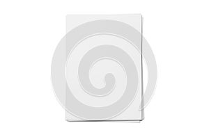 Blank letterheads isolated on white