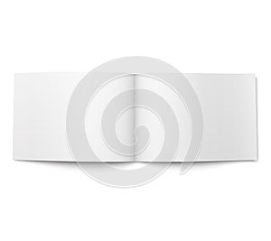 Blank magazine template. Wide format.