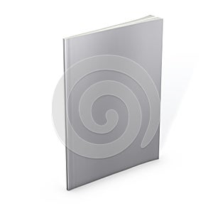 Blank Magazine on White Background. Clipping path