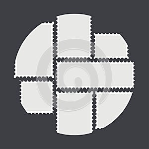 Blank mailing postal