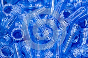 Blank material for bottle blowing process.