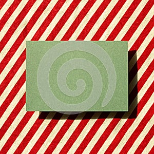 Blank memo pad, empty paper on fabric background