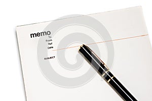 Blank memo pad notebook