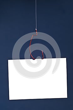 Blank Message On Fish Hook