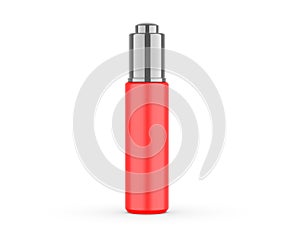 Blank Metal Top Dispenser Pump  Glass Bottle With Dropper mockup template.